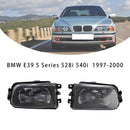 Pair Front Bumper Fog Light Lamps Without Bulbs For BMW E39 5-Serise 1995-1998-4
