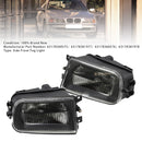Pair Front Bumper Fog Light Lamps Without Bulbs For BMW E39 5-Serise 1995-1998-5