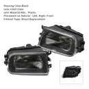 Pair Front Bumper Fog Light Lamps Without Bulbs For BMW E39 5-Serise 1995-1998-6