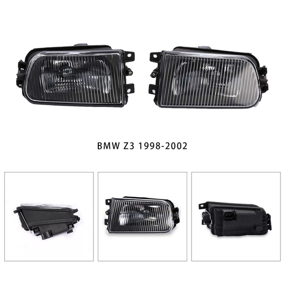 Pair Front Bumper Fog Light Lamps Without Bulbs For BMW E39 5-Serise 1995-1998