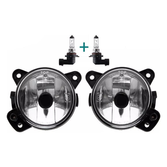 Pair Front Fog Light With Bulbs For VW Transporter T5 & Caravelle 2003-2010