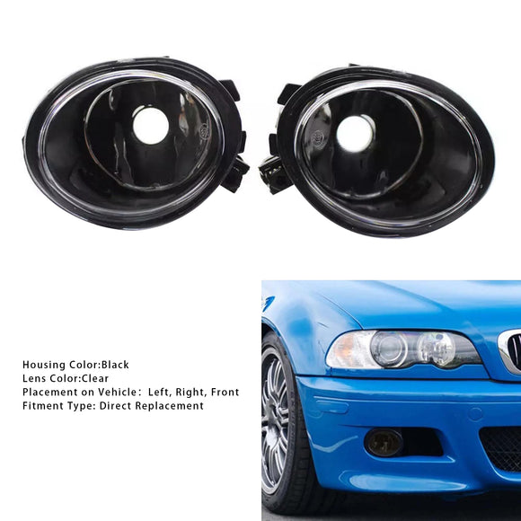 Paar mistlampen voor zonder lampen voor BMW E46 3-serie 2001-2006