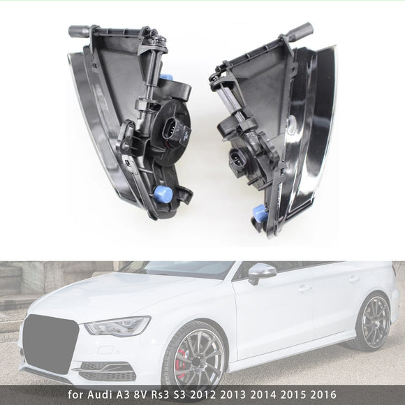 Par de faros antiniebla delanteros derechos con bombillas para Audi A3 8V Rs3 S3 2012-2016