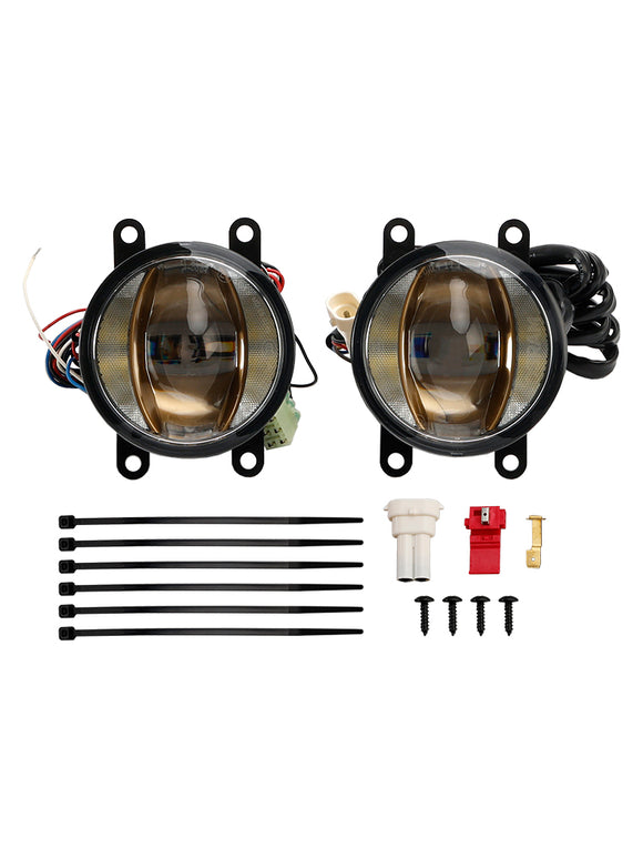 Autolicht Ledtiving FOG DRL Gold Edition 90MM 6000K für OSRAM