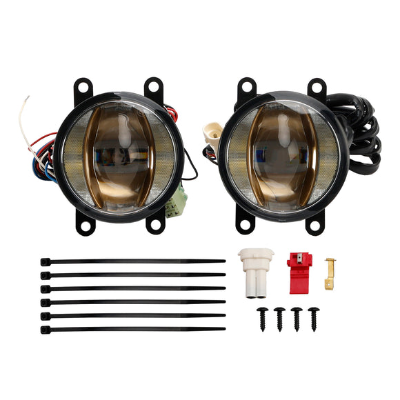 Autolicht Ledtiving FOG DRL Gold Edition 90MM 6000K für OSRAM