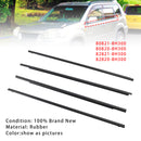 4PCS Window Weather Strip Seal Belt For Nissan X-trail 2001-2007-4