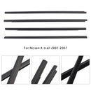 4PCS Window Weather Strip Seal Belt For Nissan X-trail 2001-2007-5