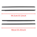 4PCS Window Weather Strip Seal Belt For Nissan X-trail 2001-2007-2