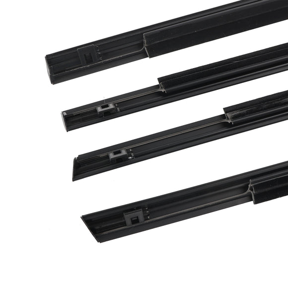 4PCS Window Weather Strip Seal Belt For Nissan X-trail 2001-2007