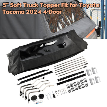 Toyota Tacoma 2024-2026 4-Door 5ft Soft Truck Topper Foldable Bed Cap - 0