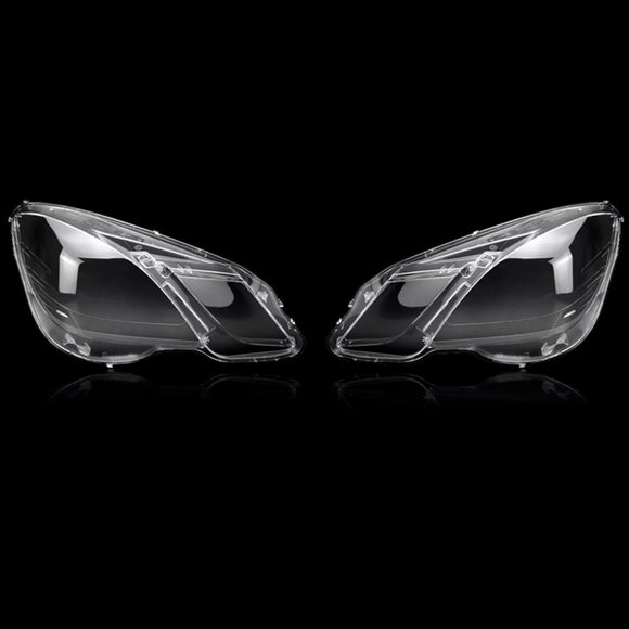 2 stuks transparante afdekkingen voor de koplampen van een Mercedes Benz E-Klasse W212 2009-2014