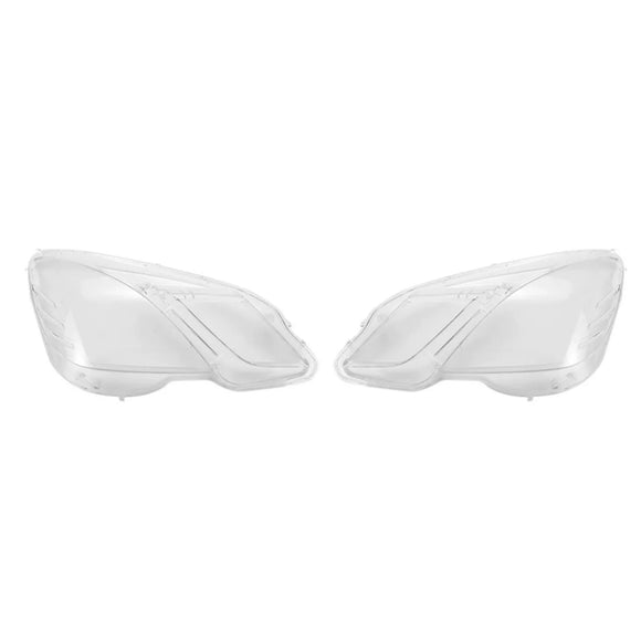 2 stuks transparante afdekkingen voor de koplampen van een Mercedes Benz E-Klasse W212 2009-2014