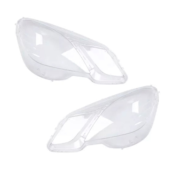 2 stuks transparante afdekkingen voor de koplampen van een Mercedes Benz E-Klasse W212 2009-2014