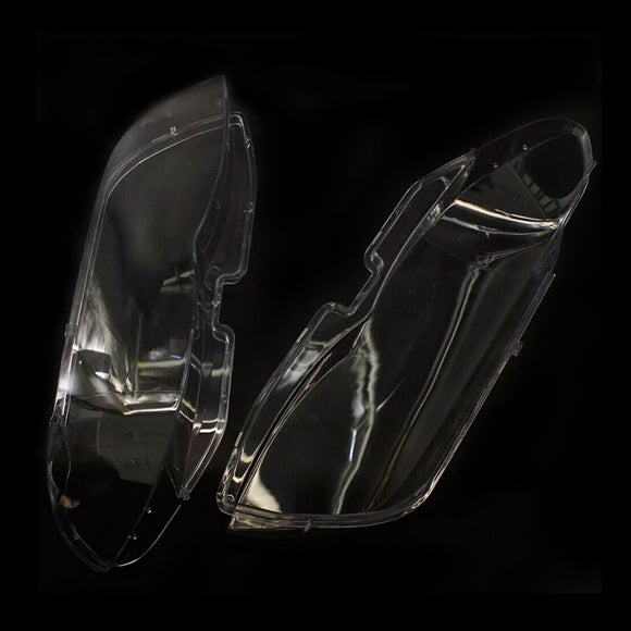 Cubierta transparente de cristal para faro delantero, 2 uds., para BMW X5 E53 2004-2006