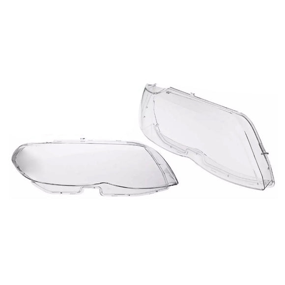Cubierta transparente de cristal para faro delantero, 2 uds., para BMW X5 E53 2004-2006