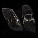 Cubierta transparente de cristal para faro delantero, 2 uds., para BMW X5 E53 2004-2006-16