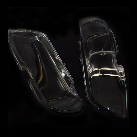 Cubierta transparente de cristal para faro delantero, 2 uds., para BMW X5 E53 2004-2006