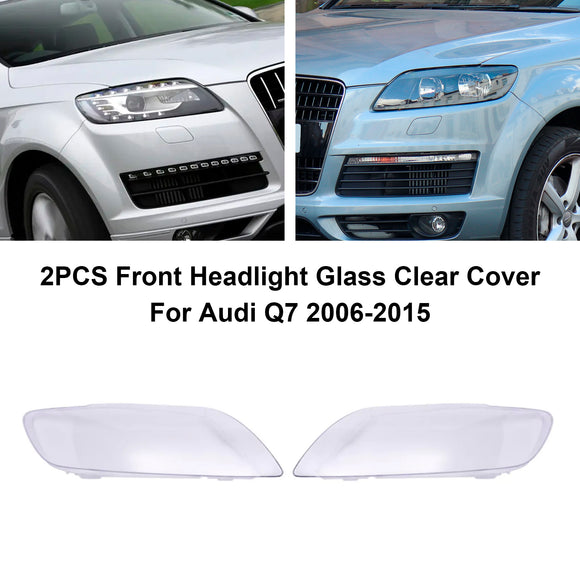 2 STUKS Koplamp Glas Clear Cover Voor Audi Q7 2006-2015