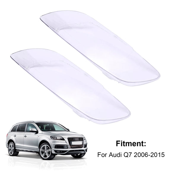 2 STUKS Koplamp Glas Clear Cover Voor Audi Q7 2006-2015