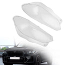 2PCS Front Headlight Glass Clear Cover For BMW X3 X4 G01 G02 G08 2018-2021-3