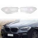 2PCS Front Headlight Glass Clear Cover For BMW X3 X4 G01 G02 G08 2018-2021-1