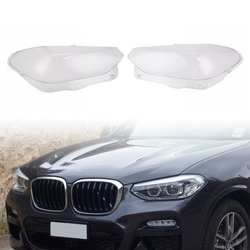 Couvercle transparent en verre pour phare avant, 2 pièces, pour BMW X3 X4 G01 G02 G08 2018 – 2021
