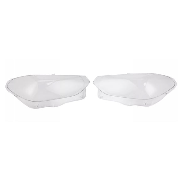 2PCS Front Headlight Glass Clear Cover For BMW X3 X4 G01 G02 G08 2018-2021