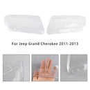 2pcs Headlight Lens Shell Cover Clear For Jeep Grand Cherokee 2011-2013-6