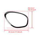 2 uds. Anillo ornamental de faros delanteros negros brillantes para Mini Cooper Countryman R60-2