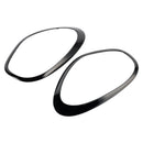 2 uds. Anillo ornamental de faros delanteros negros brillantes para Mini Cooper Countryman R60-15