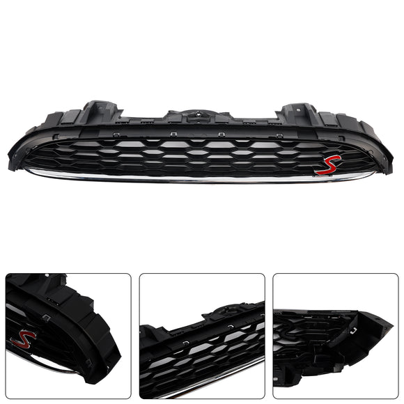 Grade dianteira preta 51137335528 da grade da malha cabe mini cooper f55 f56 f57 2014-2021