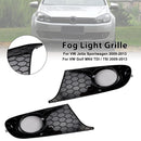 2PCS Fog Light Cover Grille Grill 5K0853666 Fit VW MK6 Golf Jetta 2009-2013-1