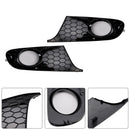 2PCS Fog Light Cover Grille Grill 5K0853666 Fit VW MK6 Golf Jetta 2009-2013-5