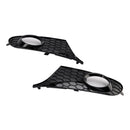 2PCS Fog Light Cover Grille Grill 5K0853666 Fit VW MK6 Golf Jetta 2009-2013-16