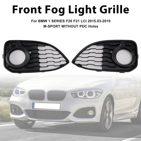 2 uds rejilla de cubierta de luz antiniebla compatible con BMW Serie 1 F20 F21 LCI M-Sport 2015-2019