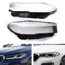 2PCS Scheinwerfer Scheinwerfer Objektiv Abdeckung Shell Für BMW 5 SERIES G30 G38 2020-2022-3