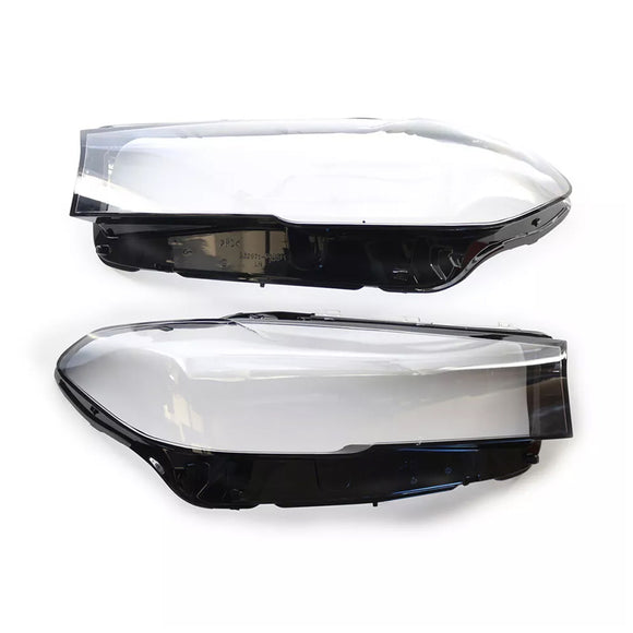 2PCS Scheinwerfer Scheinwerfer Objektiv Abdeckung Shell Für BMW 5 SERIES G30 G38 2020-2022