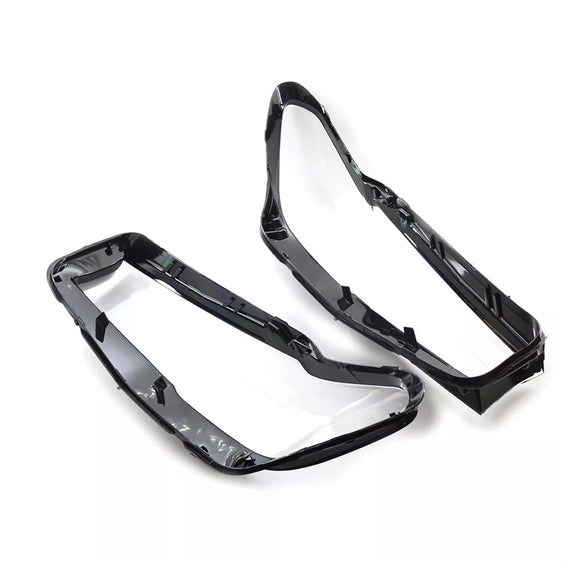 2PCS Scheinwerfer Scheinwerfer Objektiv Abdeckung Shell Für BMW 5 SERIES G30 G38 2020-2022