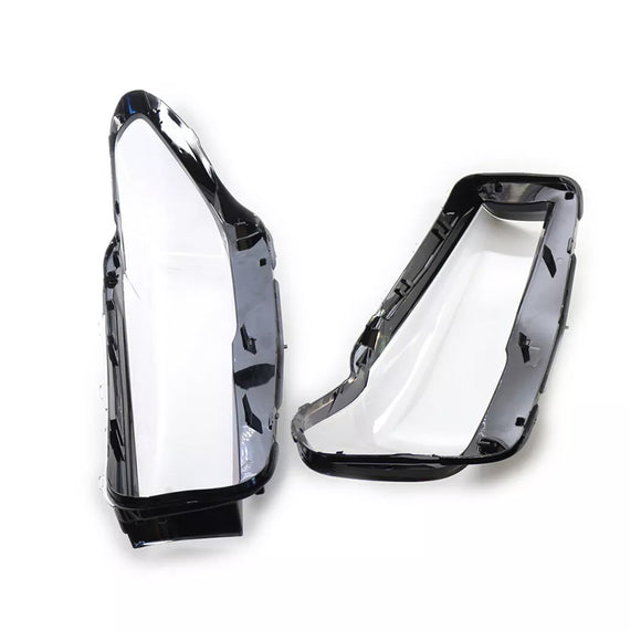 2PCS Scheinwerfer Scheinwerfer Objektiv Abdeckung Shell Für BMW 5 SERIES G30 G38 2020-2022
