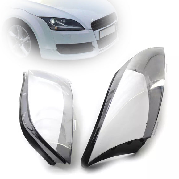 2 uds carcasa de cubierta de lente de faro delantero para AUDI TT 2008-2014