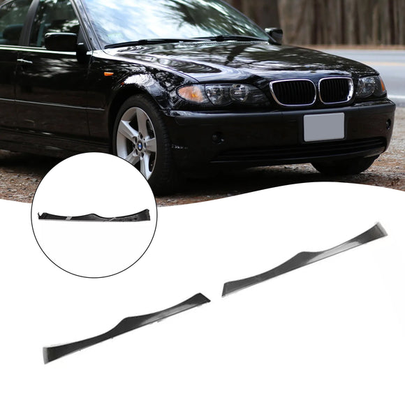2PCS obere Scheinwerfer-Abdeckstreifen für BMW E46 330i 330Xi 325i 325Xi 2002-2005