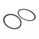 2 uds anillo embellecedor de bisel de faro negro brillante para Mini Cooper F55 F56 F57 14-21-7