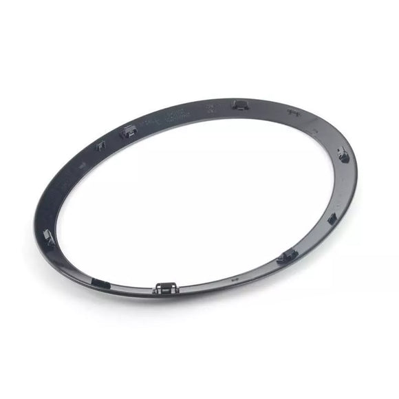 2 uds anillo embellecedor de bisel de faro negro brillante para Mini Cooper F55 F56 F57 14-21