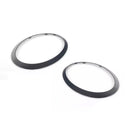 2 uds anillo embellecedor de bisel de faro negro brillante para Mini Cooper F55 F56 F57 14-21-12