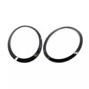 2 uds anillo embellecedor de bisel de faro negro brillante para Mini Cooper F55 F56 F57 14-21-13