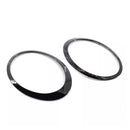 2 uds anillo embellecedor de bisel de faro negro brillante para Mini Cooper F55 F56 F57 14-21-14
