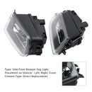 Par de carcasa de lámpara de luz antiniebla del parachoques delantero para BMW E39 serie 5 1995-1998-7