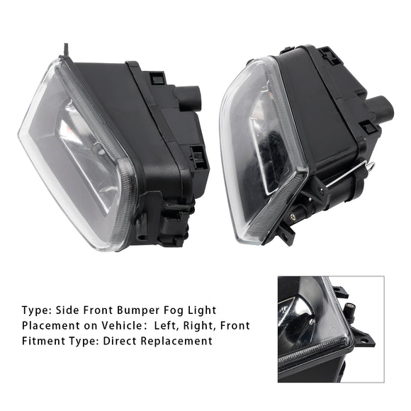 Par de carcasa de lámpara de luz antiniebla del parachoques delantero para BMW E39 serie 5 1995-1998