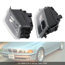 Par de carcasa de lámpara de luz antiniebla del parachoques delantero para BMW E39 serie 5 1995-1998-8