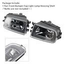 Par de carcasa de lámpara de luz antiniebla del parachoques delantero para BMW E39 serie 5 1995-1998-9